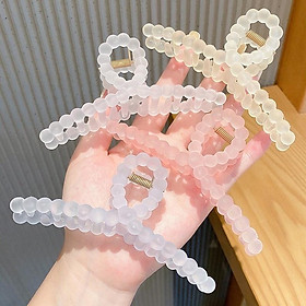 Kẹp cá mập trong suốt cỡ lớn nhiều màu phong cách Hàn Quốc - PK23