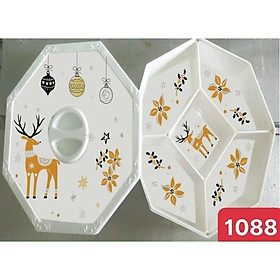 Mua Khay đựng bánh kẹo bằng phíp khay mứt phíp nhiều mẫu sang trọng cao cấp hoạ tiết hoa ngẫu nhiên