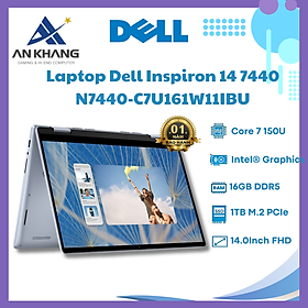Mua Laptop Dell Inspiron 14 7440 2-in-1 N7440-C7U161W11IBU (Intel Core 7 150U | 16GB | 1TB | 14 inch FHD+ | WIn 11 | Office | Xanh) - Hàng Chính Hãng - Bảo Hành 12 Tháng