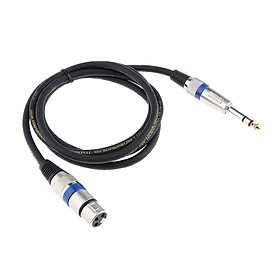 Premium 6.35mm Male to XLR Female Audio Cable for Speaker AMP 150cm