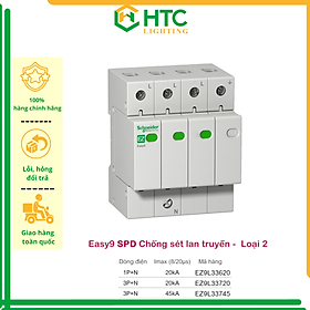 [Hàng chính hãng Schneider Elecric] Thiết bị chống sét lan truyền  - Easy9 SPD 20kA 3P+N