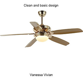 Mua Quạt trần cổ điển trang trí phòng khách phòng ngủ cao cấp SuperVilighting 5 cánh 811 động cơ đồng Hàng chính hãng