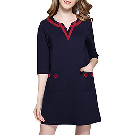 Đầm Cho Người Mập Đủ Size 22 - Xanh Đen