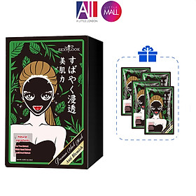 Hộp 20 miếng mặt nạ đen Tràm Trà kiểm soát dầu và mụn Sexylook tea tree anti blemish TẶNG 4 mặt nạ Sexylook (Nhập khẩu)