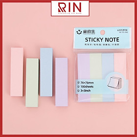Giấy ghi chú / giấy ghi nhớ / Giấy note giấy nhớ giấy nhắn cho học sinh, văn phòng - nhiều màu – 100 tờ
