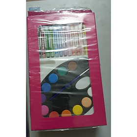 BỘ TÔ MÀU KẾT HỢP MÀU SẮP VÀ MÀU NƯỚC CHO BÉ MV 01