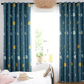 Mua Rèm treo cửa vũ trụ xanh nhiều kích thước (vải dày đẹp)
