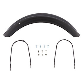 Front  Mudguard Direct Replacement Metal Steel for Motorcycle Black