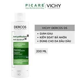 Hình ảnh Dầu gội giúp giảm gàu dành cho da đầu dầu và ngứa Vichy 200ml