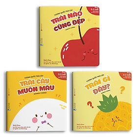 Sách Ehon Nhật Bản - Combo 3 cuốn Vương quốc trái cây  - Dành cho trẻ từ 0 - 3 tuổi