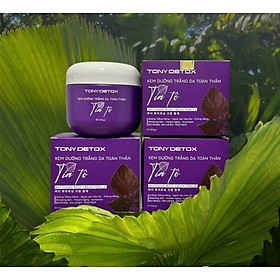 Mua Kem trắng da body tía tô