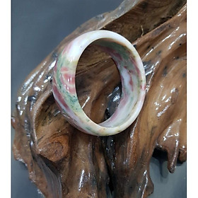 vòng tay đá tự nhiên phong thủy Vân hồng xanh trắng