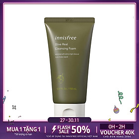 Sữa Rửa Mặt Dưỡng Ẩm Từ Olive Innisfree Olive Real Cleansing Foam 150ml - 131170248