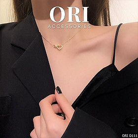 Dây chuyền nữ hình trái tim Althea thời trang ORI ACCESSORIES D111