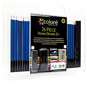 Bộ Bút Chì Vẽ Phác Thảo Coloré (26 Món / Bộ)