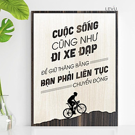 Tranh Gỗ Treo Tường TBIG072 câu nói tạo động lực trong công việc cuộc sống