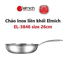 Chảo Inox liền khối Elmich EL-3846 size 26cm