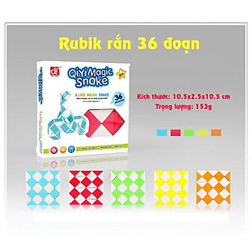 Đồ chơi ảo thuật Rubik rắn - Magic Snake 36 đoạn