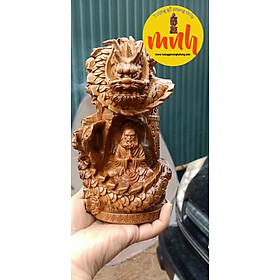 Mua Tượng Đạt Ma Sư Tổ Gỗ Bách Xanh Kích Thước Cao 20cm  Vuông 12cm