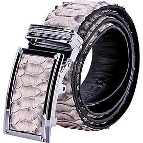 Thắt Lưng Nam Da Trăn VIP Bản Lớn Huy Hoàng HT4335 - Trắng