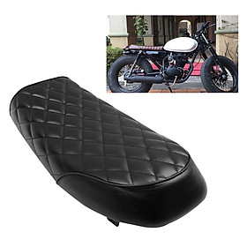 Motorcycle Flat Brat Seat Saddle Cushion for Cafe Racer,Made of Soft and Comfy Leatherette