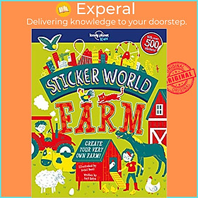 Sách - Sticker World - Farm by Lonely Planet Kids (paperback)