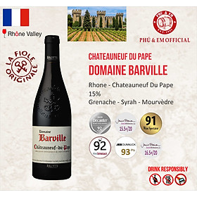 Rượu Vang Đỏ Pháp Chateauneuf du Pape Domaine Barville