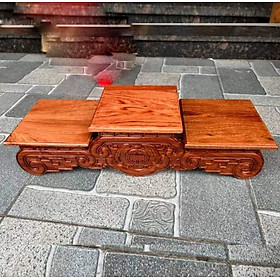 Mua Đế kê bát nhang - Tam sơn đế cuốn gỗ hương mặt 14 cm