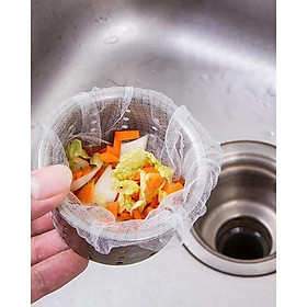 Mua 100 CHIẾC TÚI LỌC RÁC CHO BỒN RỬA BÁT (túi lưới lọc)