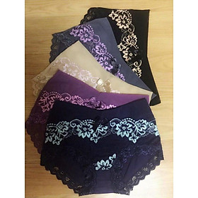 10 quần lót ren đáy cotton kháng khuẩn cao cấp