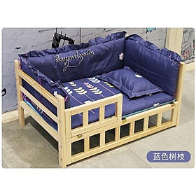 Giường ngủ gỗ sang chảnh cho thú cưng