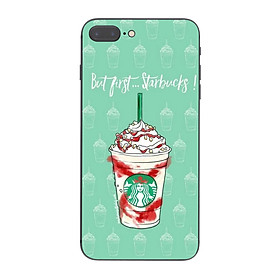 Ốp lưng điện thoại iPhone in họa tiết But first Starbucks - KRCD0025