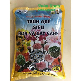 Mua Phân giun quế nguyên chất 2kg  phân trùn quế siêu hoa cây cảnh