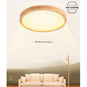 Mua Đèn LED Ốp Trần Gỗ OT-3027 - Đường Kính 40cm - Phong Cách Hiện Đại