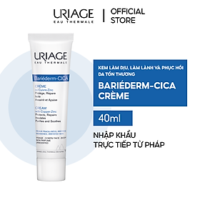 Kem làm dịu, làm lành và phục hồi da tổn thương uriage bariéderm cica-crème
