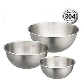 Mua Bộ 3 Tô Inox 304 3 Size 16cm 19cm 24cm Có Chia Vạch Định Lượng Tiện Lợi