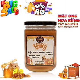 Mật ong hoa rừng nguyên chất 100% hũ thủy tinh 500ml = 700g