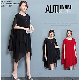 Q790520 ĐẦM VOAN XẾP TẦNG
