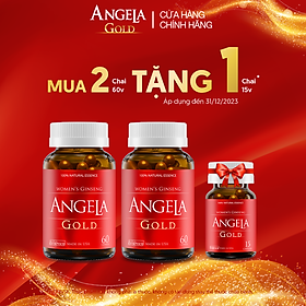 Combo 2 hộp ANGELA GOLD tăng cường sinh lý nữ 60 viên tặng 1 hộp 15 viên