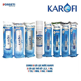 Mua Combo 8 lõi lọc nước Karofi chính hãng dùng cho máy lọc nước Karofi S-S038 - Hàng Chính Hãng