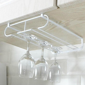 Stemware Glass Under Cabinet Shelf Wine Storage Rack Holder Hanger Dryer