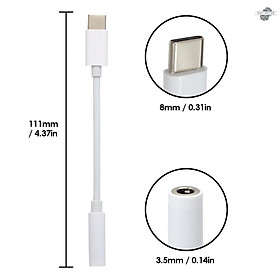 USB C to 3.5mm Headphone Jack Adapter with Digital Audio Cable Type C Jack Adapter for  XIAOMI OPPO 