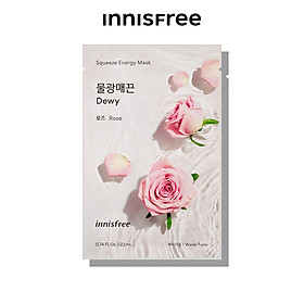 Mặt nạ giấy dưỡng da Hàn Quốc innisfree My Real Squeeze Mask 22ml - Hoa Hồng