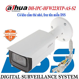 Camera thân IP 2MP hồng ngoại 80m DAHUA DH-IPC-HFW2231TP-AS-S2 hàng chính hãng DSS