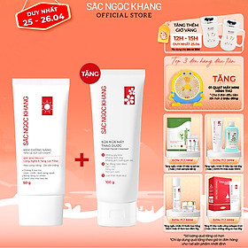 [Tặng Sữa rửa mặt 100g] Kem chống nắng Sắc Ngọc Khang 50g giúp chống nắng hiệu quả với chỉ số SPF50, PA++++