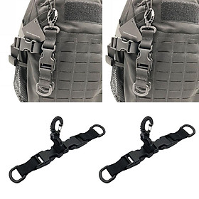 2x Outdoor Nylon Webbing Backpack Buckle  Quick Hanger for Molle