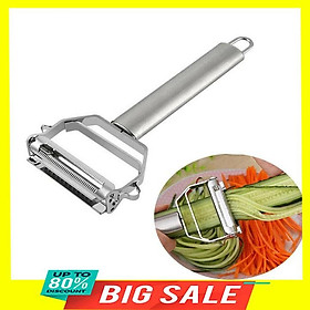 Dao gọt vỏ bào sợi rau củ quả đa năng bằng Inox (3in 1)