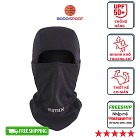 Khăn trùm kín mặt chống nắng, chống tia UV khi đi xe dành cho cả nam và nữ Rimix - Hàng chính hãng
