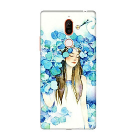 Ốp Lưng Dành Cho Điện Thoại Nokia 7 Plus - Cô Gái Lá Xanh