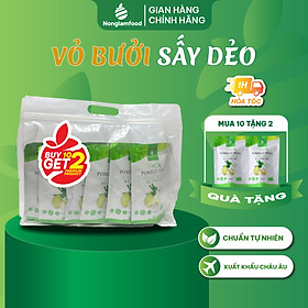 [Mua 10 tặng 2] Combo 10 Túi Vỏ Bưởi Sấy Dẻo Nonglamfood 25g | Trái cây sấy dẻo dinh dưỡng